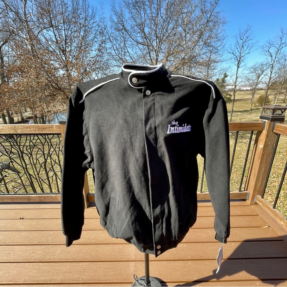 Dale Earnhardt Sr. NASCAR Black The Intimidator Jacket Women's Large NEW w/TAGS